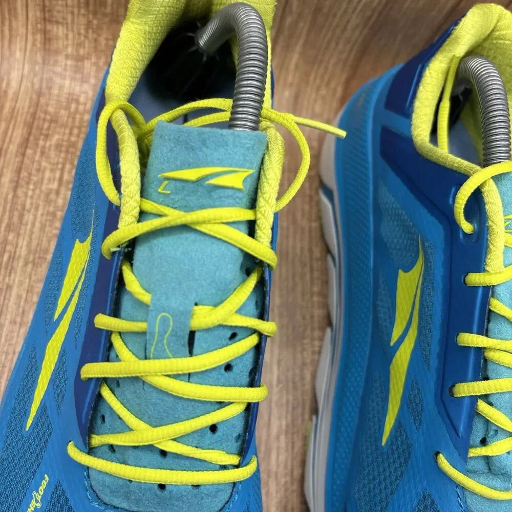 Altra Duo Running Shoes Womens 10 Blue Lime Green AFW1838F-4 Zero Drop Sneakers